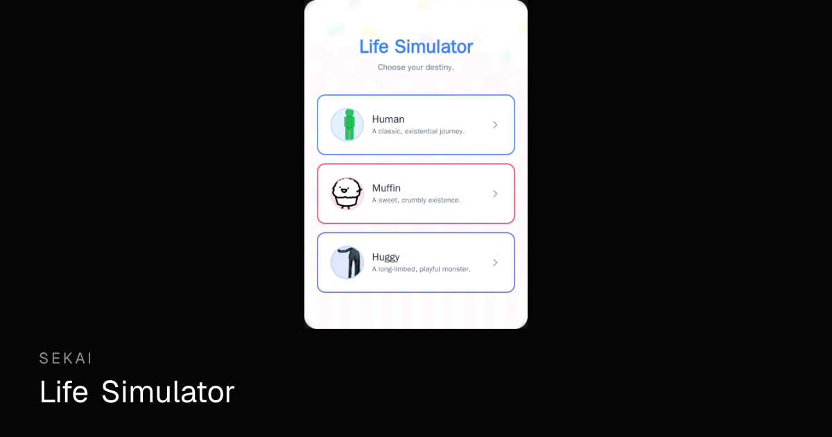 Life Simulator - Free Online Simulator Game | Sekai
