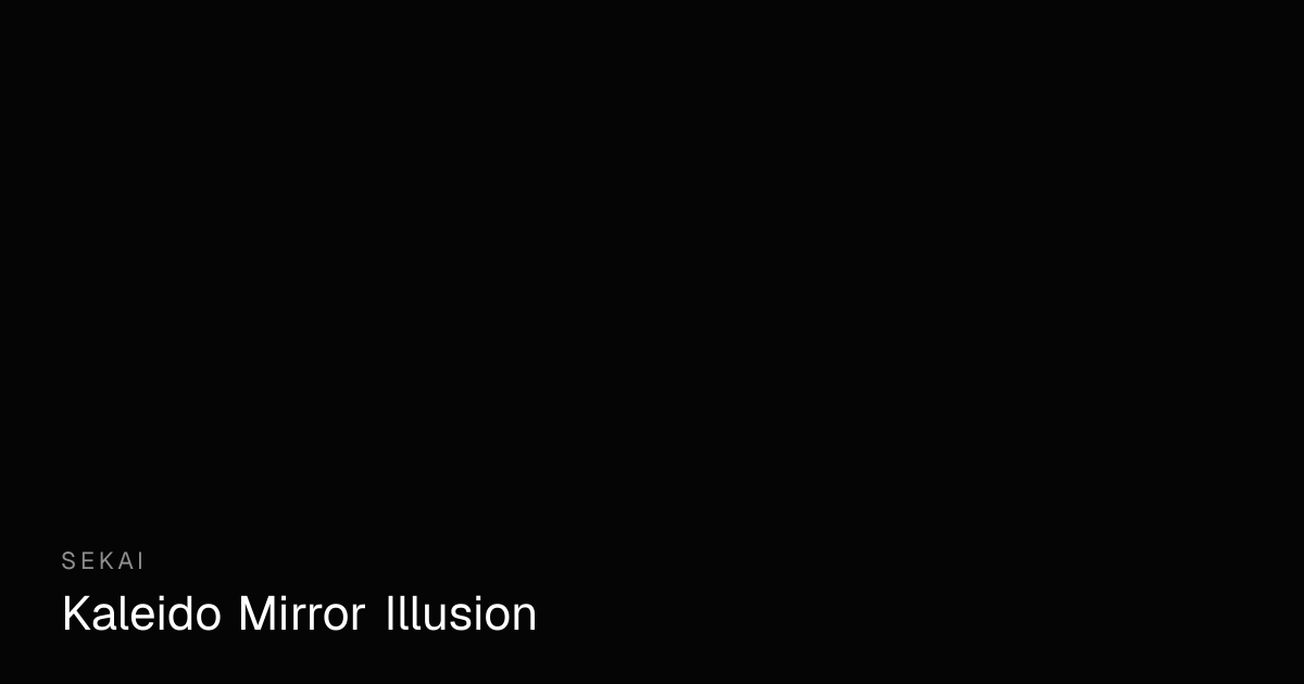 Kaleido Mirror Illusion - Neon Symmetry Drawing | Sekai
