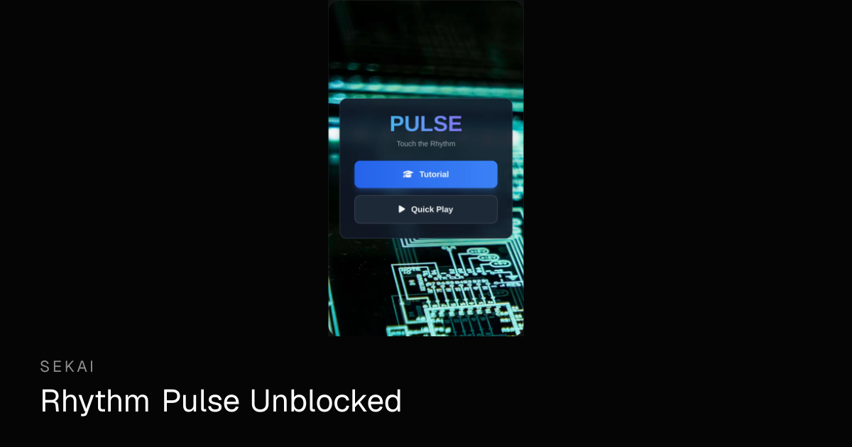 Rhythm Pulse - Play Free Cyberpunk Rhythm Game Online | Sekai