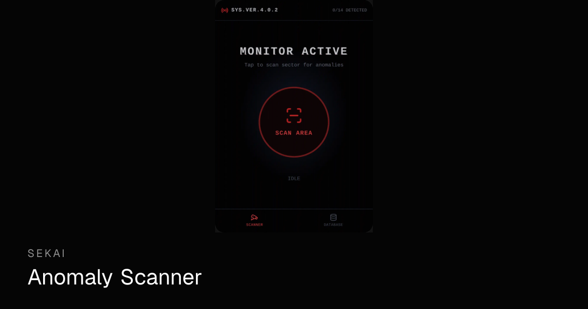 Anomaly Scanner - Play Unblocked Horror Game | Sekai