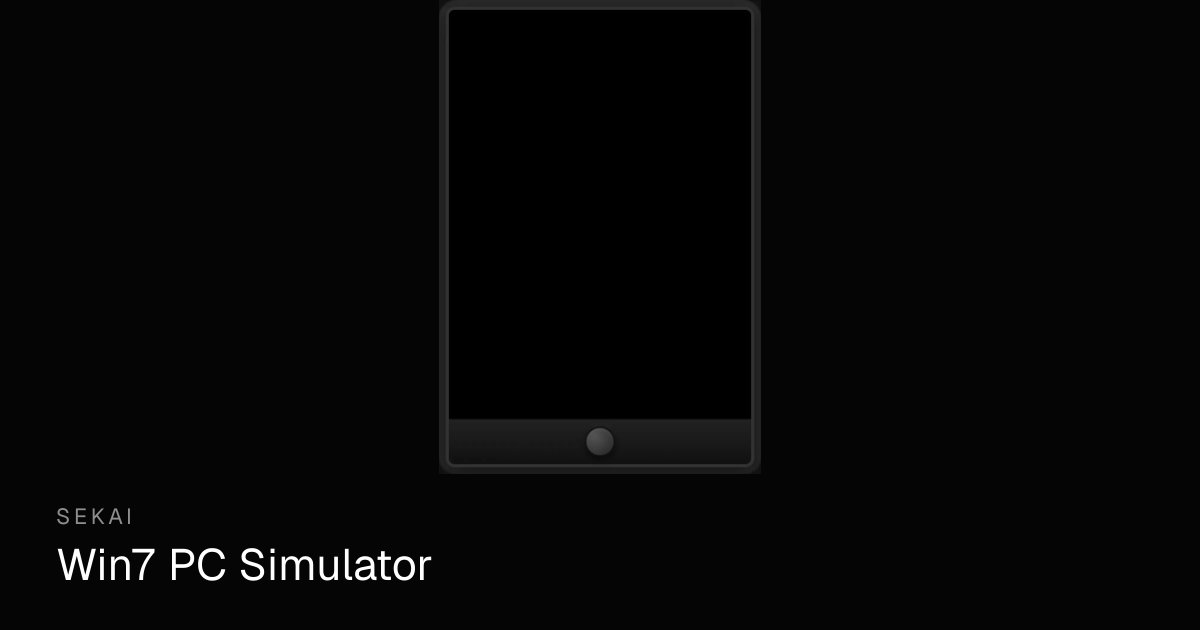 Win7 PC Simulator - Play Windows 7 Online | Sekai