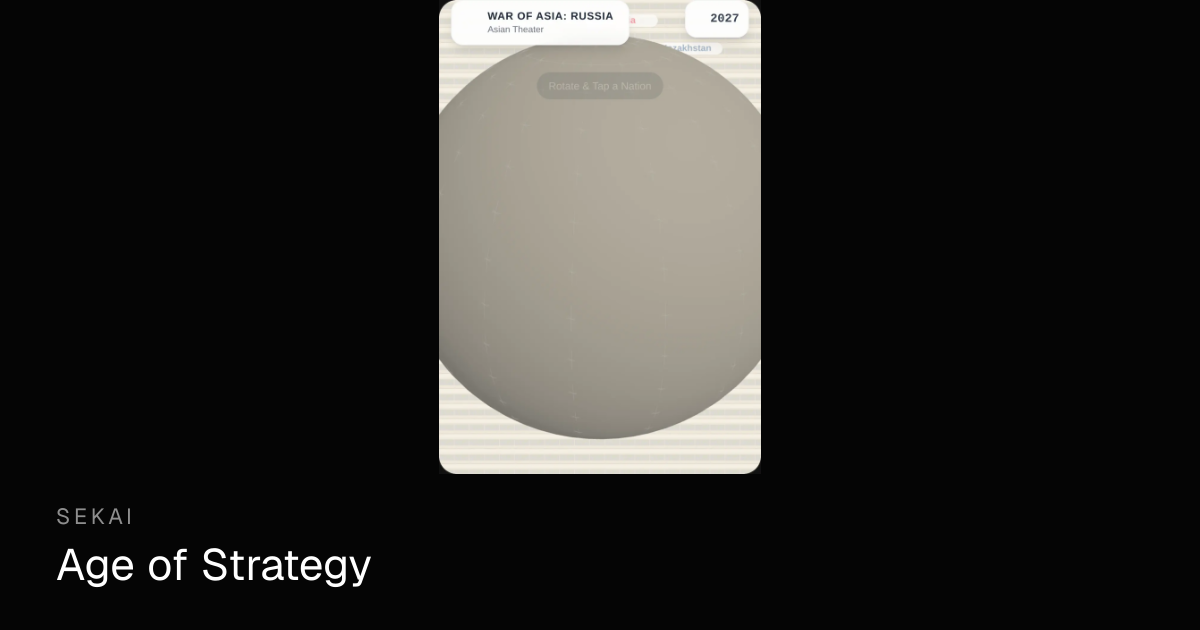 Age of Strategy Unblocked - Play Free Online | Sekai