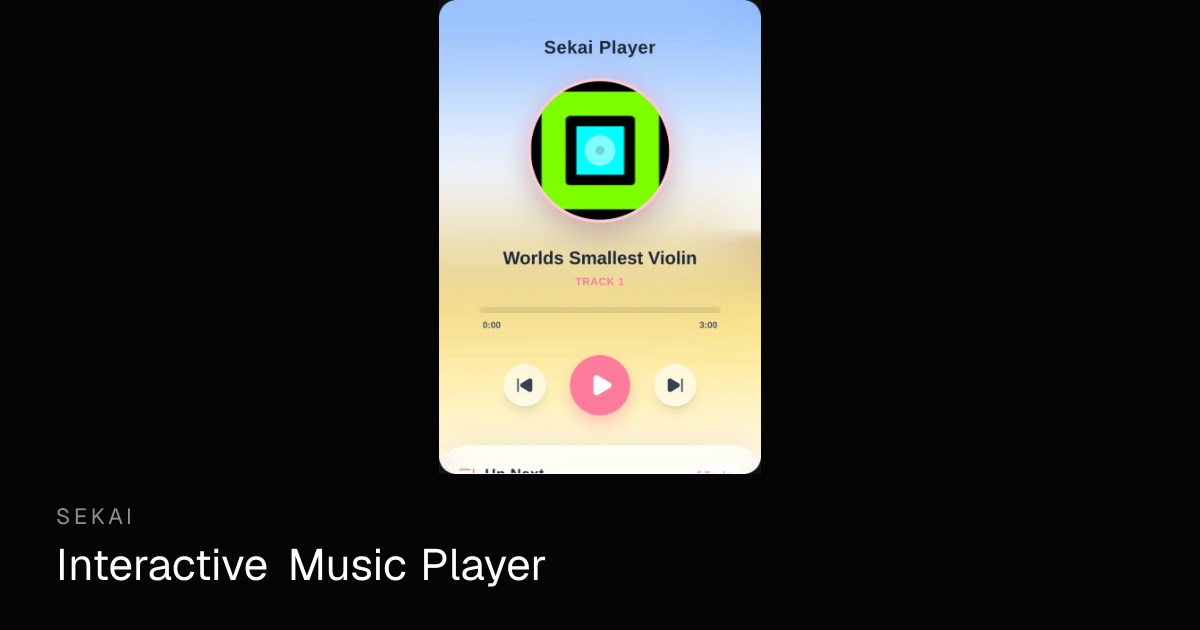 Interactive Music Player - Free Online Music Player | Sekai