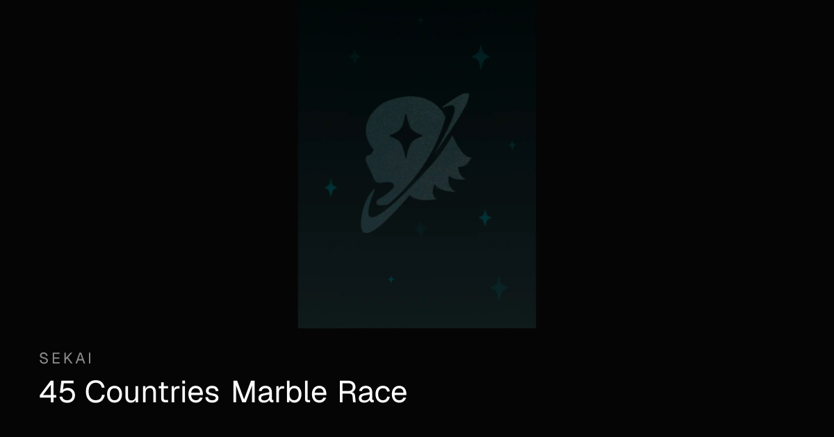 45 Countries Marble Race - Play Unblocked Online | Sekai